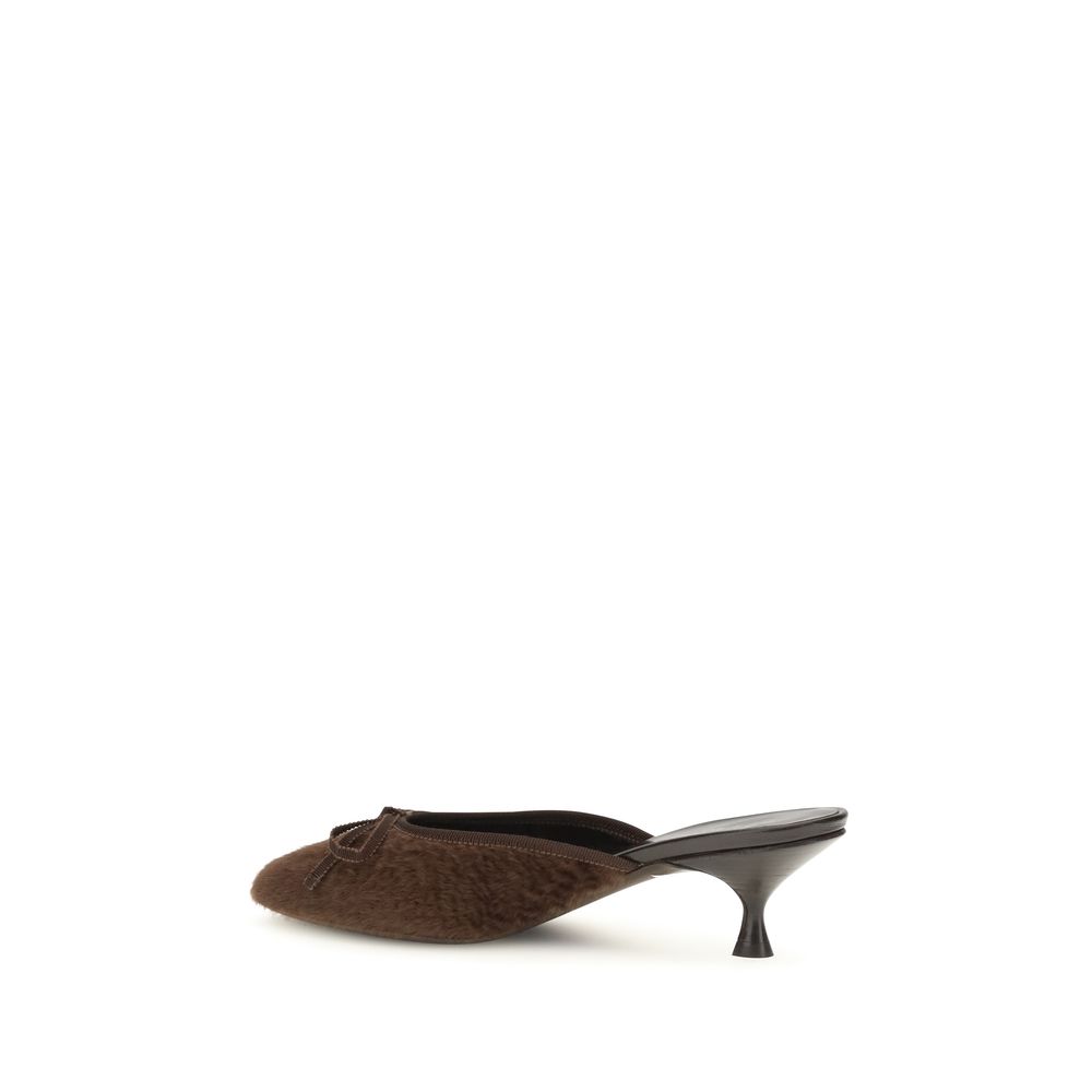 Herbert Levine Brown Calf Leather Bos Taurus Stiletto Heel Sandals - immagine 3