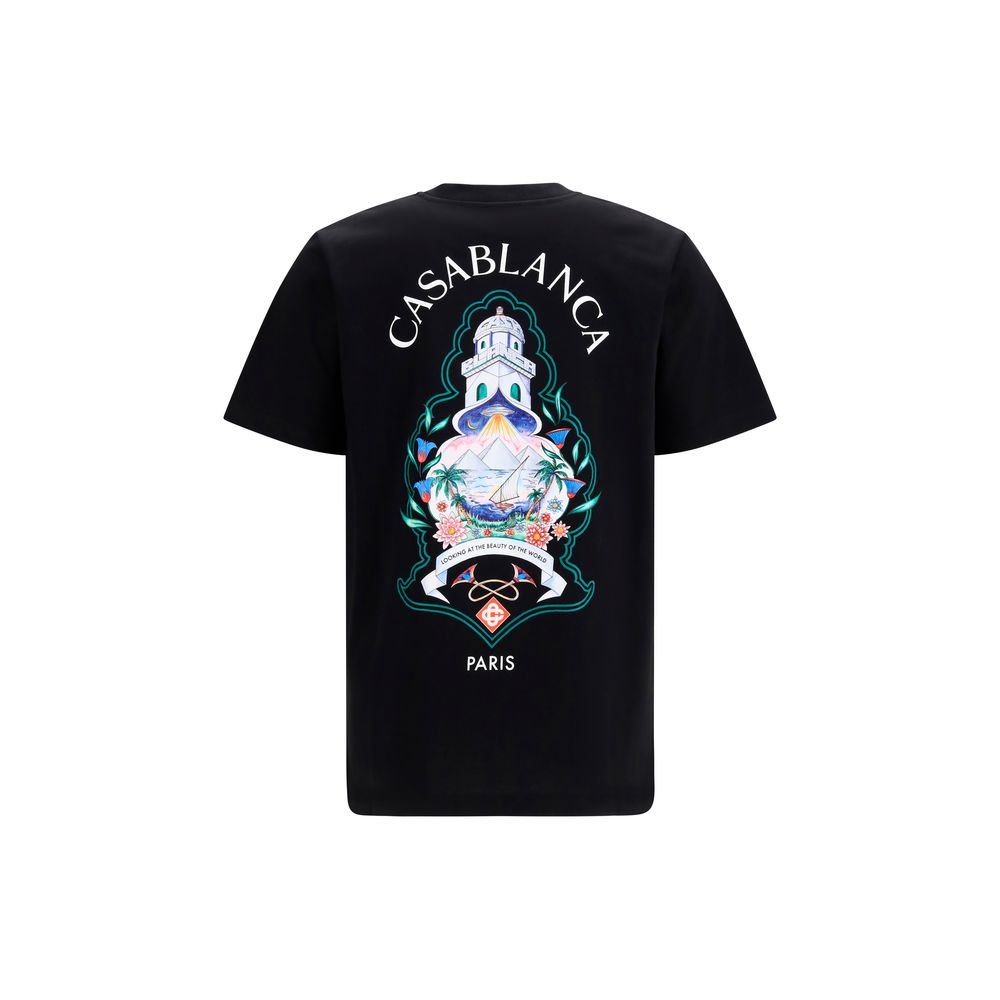 Casablanca Black Cotton T-Shirt - immagine 2