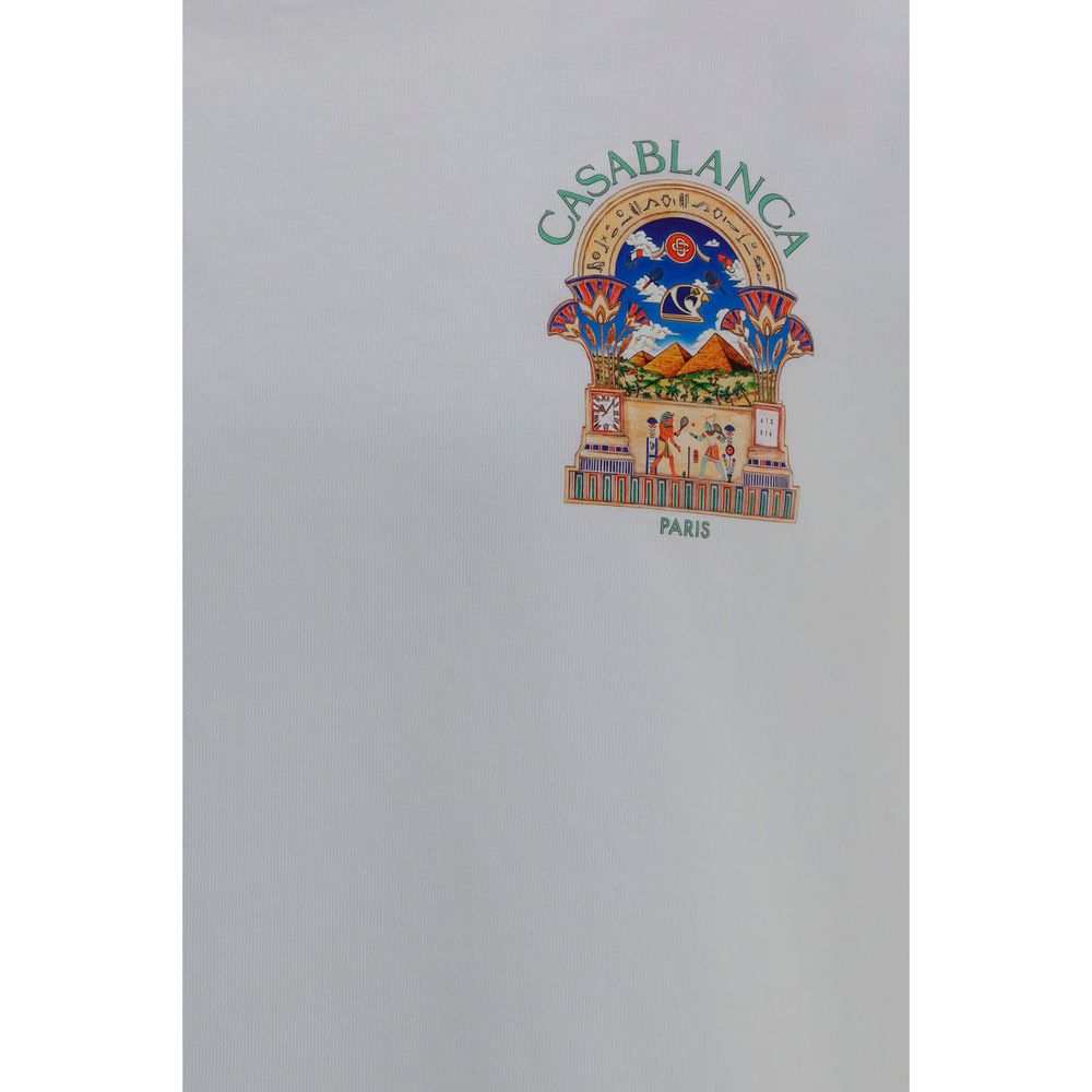 Casablanca White Cotton T-Shirt - immagine 3