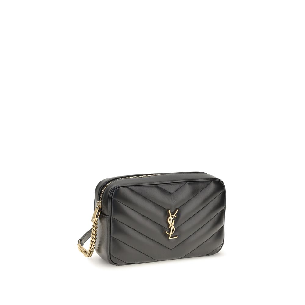 Saint Laurent Black Lamb Ovis Aries Aries Shoulder Bag - immagine 2