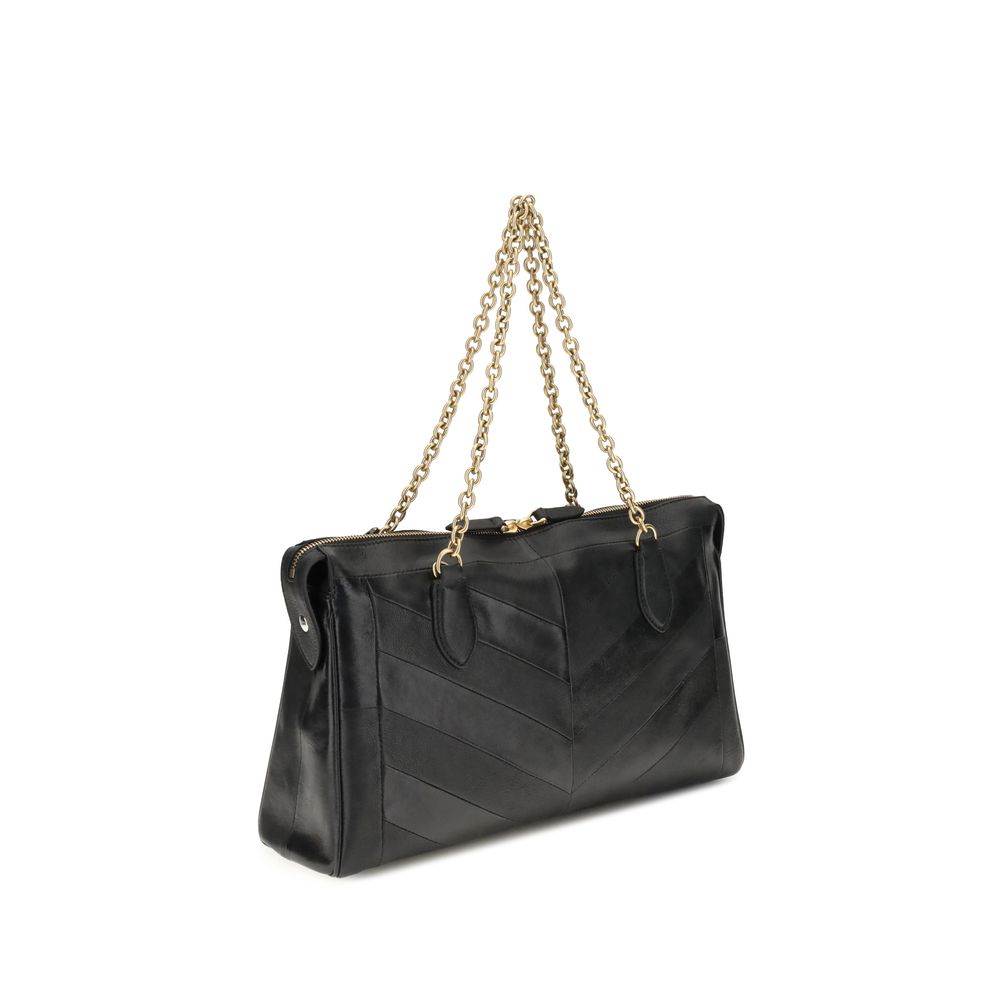 Valentino Garavani Black Lamb Ovis Aries Aries Shoulder Bag - immagine 3