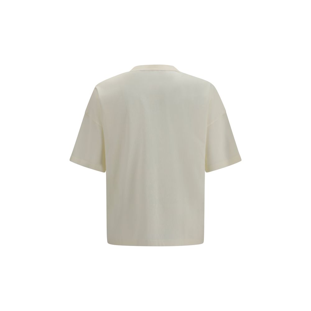 Palm Angels Beige Cotton T-Shirt - immagine 2
