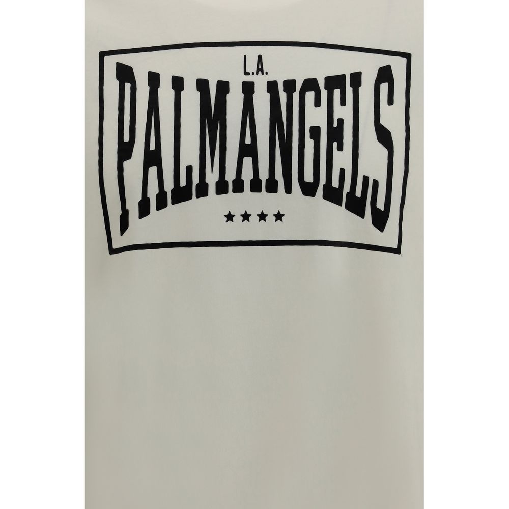 Palm Angels Beige Cotton T-Shirt - immagine 3