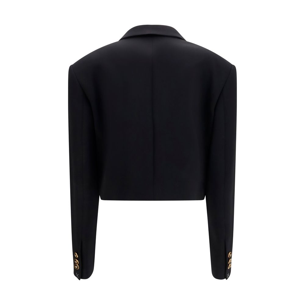 Versace Black Wool Oves Aries Blazer - immagine 2