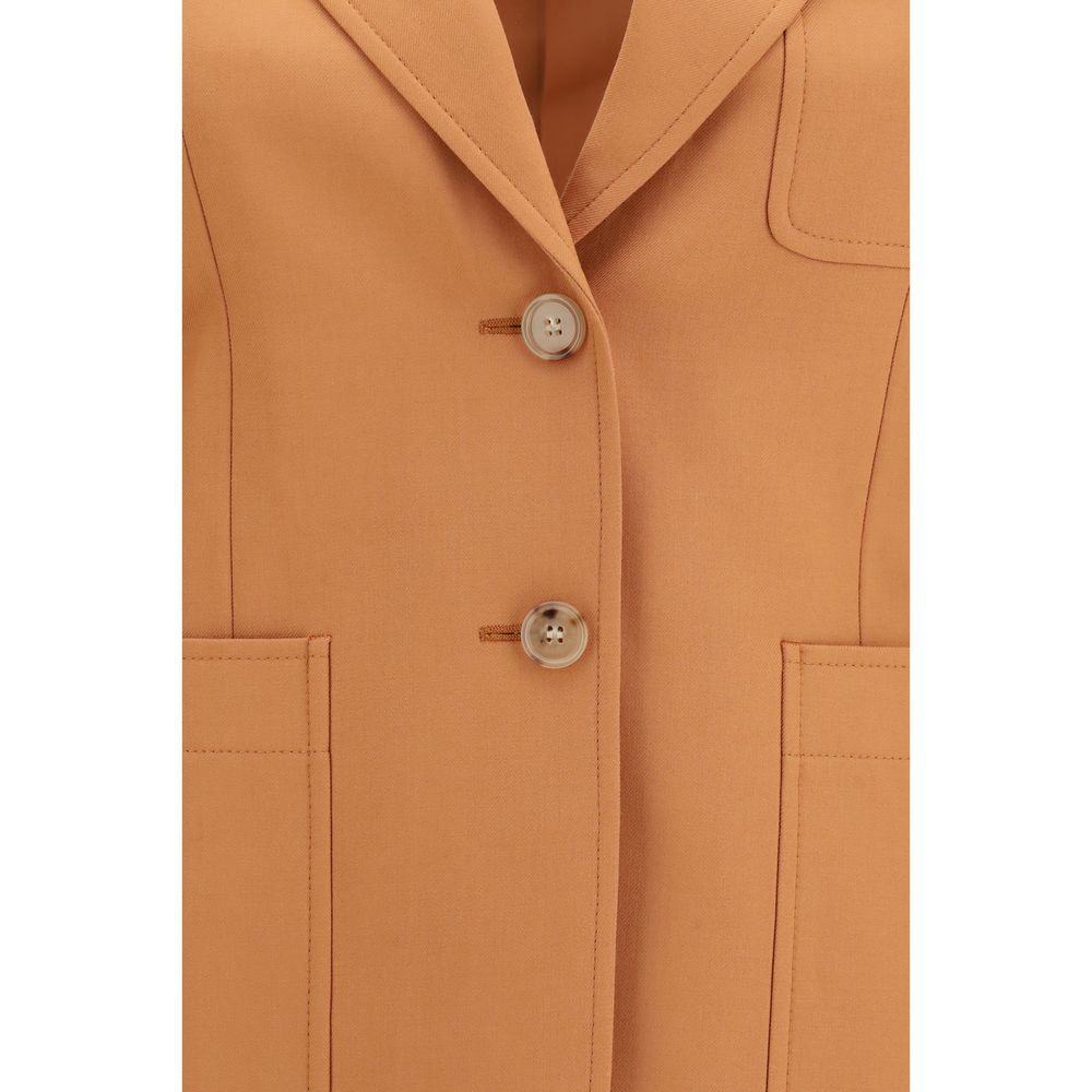 Chloé Orange Wool Oves Aries Blazer - immagine 3