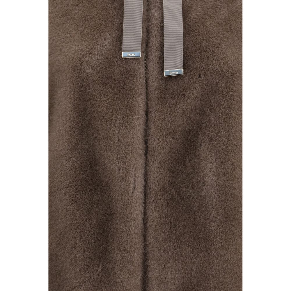 Herno Brown Polyester Full-Length Jacket - immagine 3