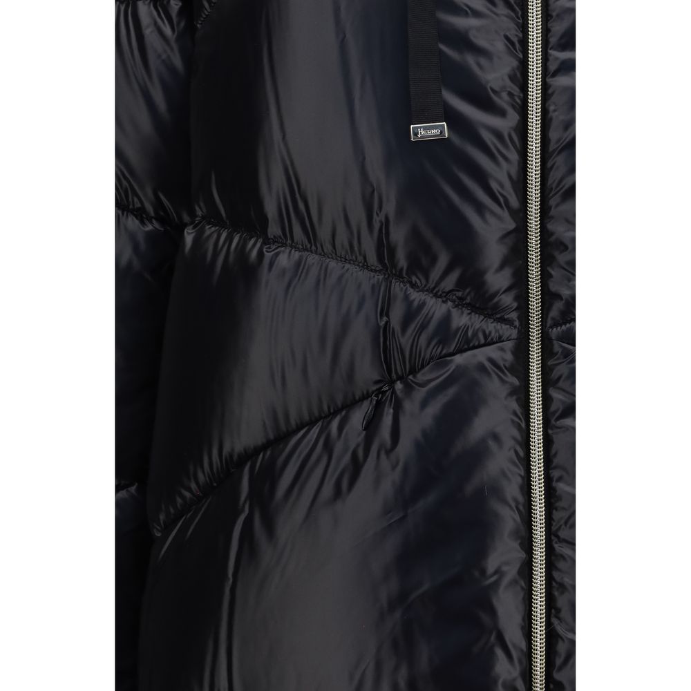 Herno Black Polyamide Full-Length Jacket - immagine 3