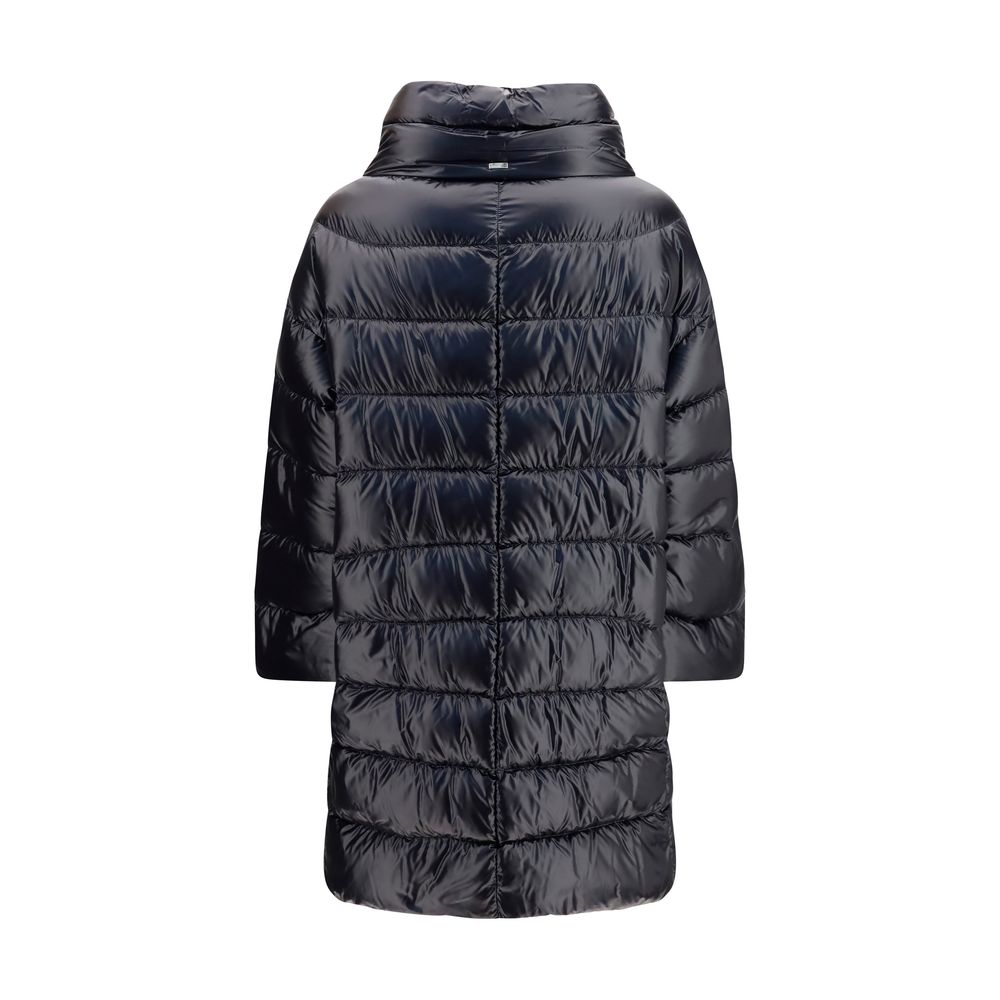 Herno Black Polyester Coat - immagine 2