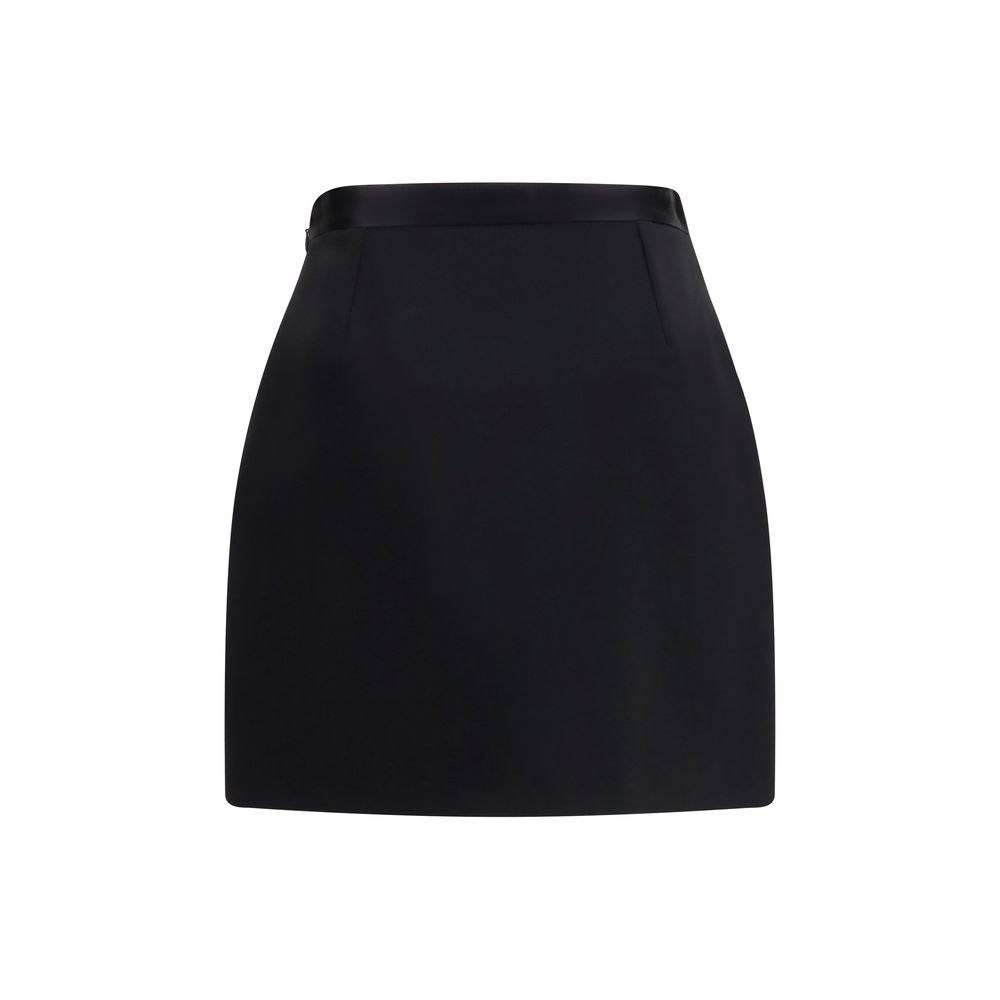 Versace Black Wool Oves Aries Mini Skirt - immagine 2