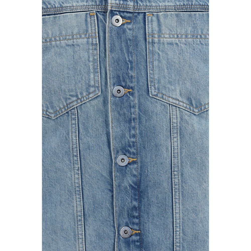 7FOR Blue Cotton Denim Jacket - immagine 3