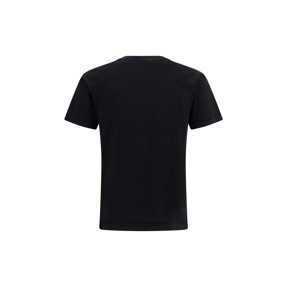 Stone Island Black Cotton T-Shirt - immagine 2