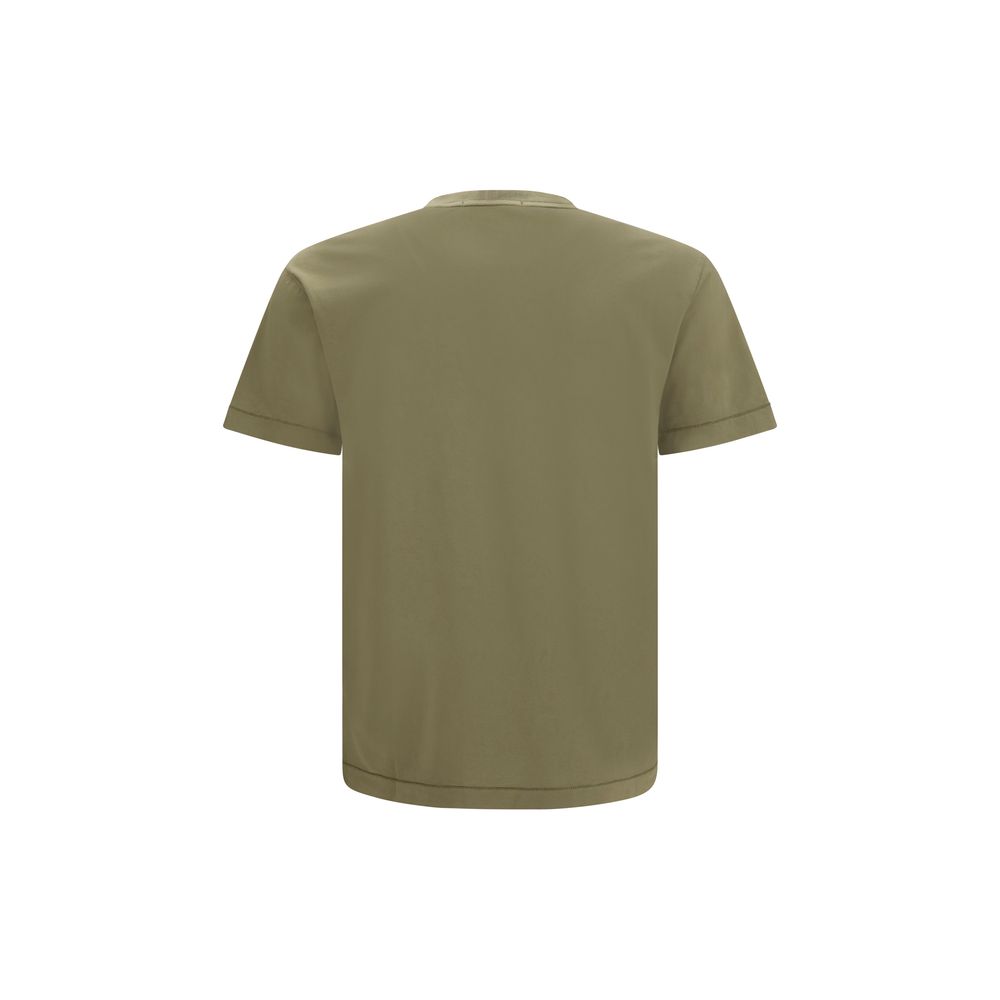 Stone Island Bicolor Cotton T-Shirt - immagine 2