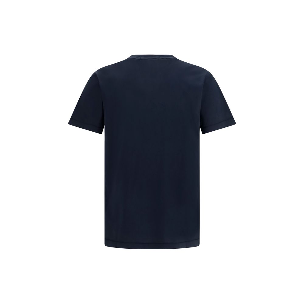 Stone Island Blue Cotton T-Shirt - immagine 2
