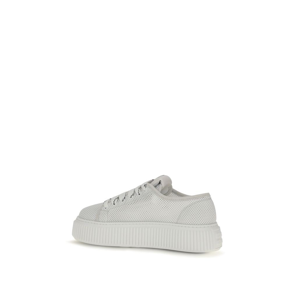 Miu Miu White Polyamide Platform Sneakers - immagine 3