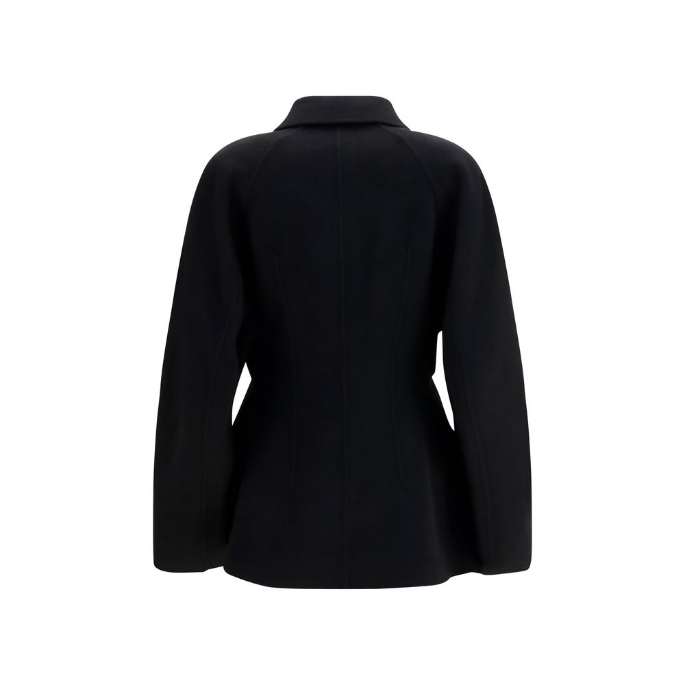 Rohe Black Wool Oves Aries Full-Length Jacket - immagine 2