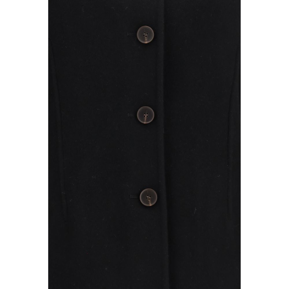 Rohe Black Wool Oves Aries Full-Length Jacket - immagine 3