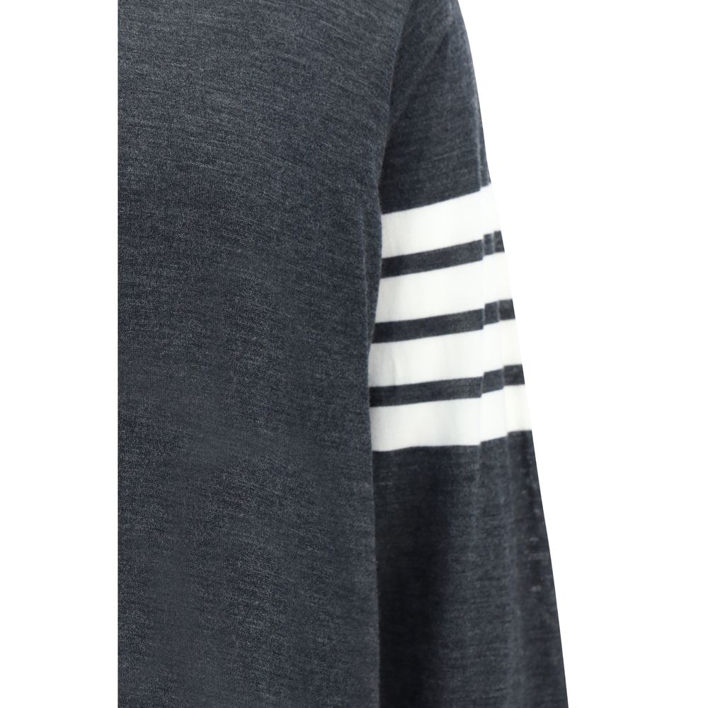 Thom Browne Gray Wool Oves Aries Sweatshirt - immagine 3