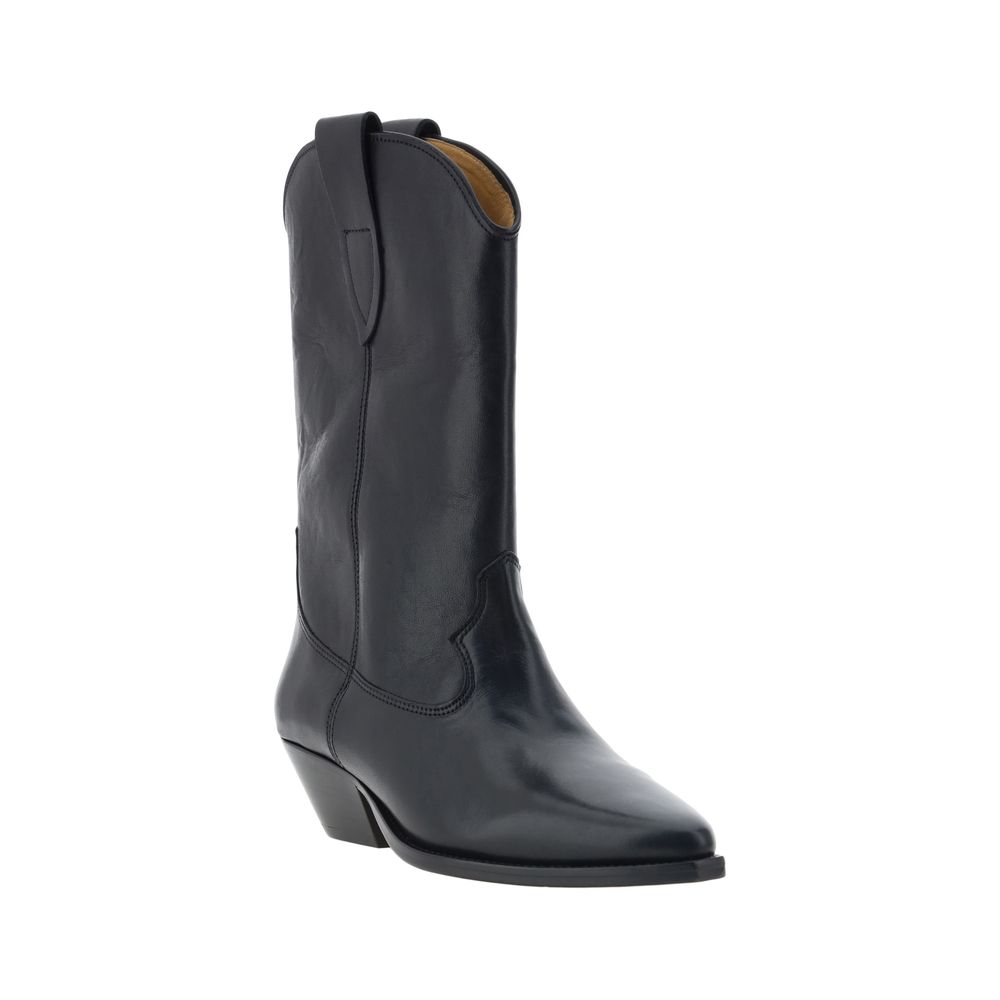 Isabel Marant Black Calf Leather Bos Taurus Ankle Boots - immagine 2