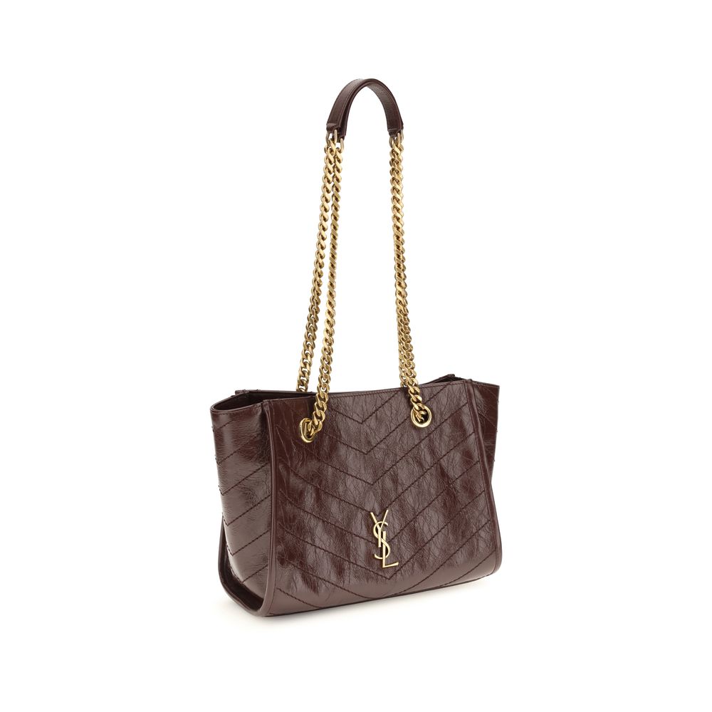Saint Laurent Brown Calf Leather Bos Taurus Shoulder Bag - immagine 2