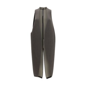 Rick Owens Gray Wool Oves Aries Coat