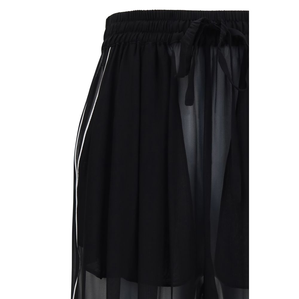 Dolce & Gabbana Black Silk Casual Pants - immagine 3