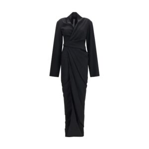 Rick Owens Black Viscose Casual Dress