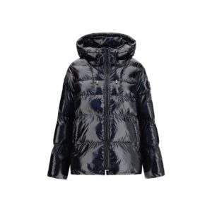 PINKO Black Polyamide Full-Length Jacket