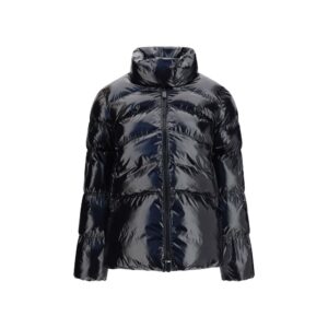 PINKO Black Polyamide Full-Length Jacket