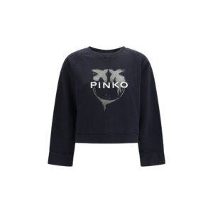 PINKO Black Cotton Sweatshirt