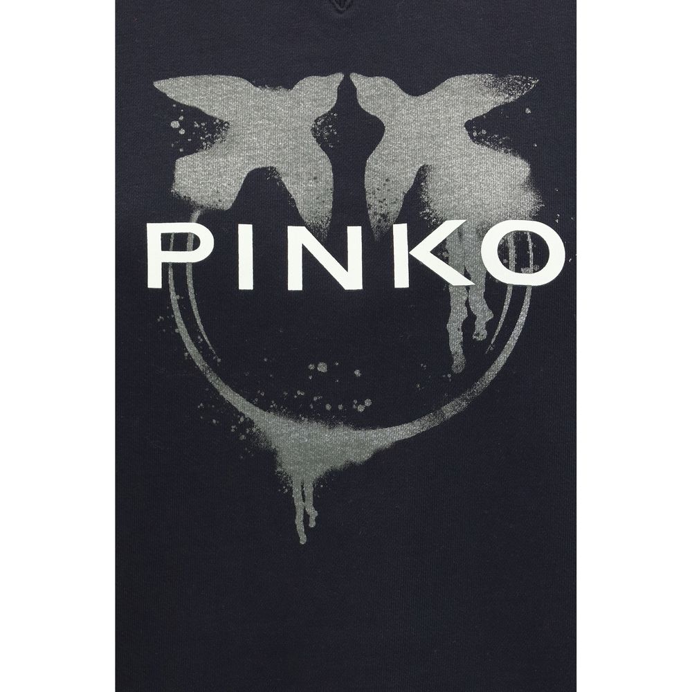 PINKO Black Cotton Sweatshirt - immagine 3