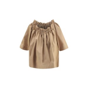 Saint Laurent Beige Cotton Shortsleeve Shirt