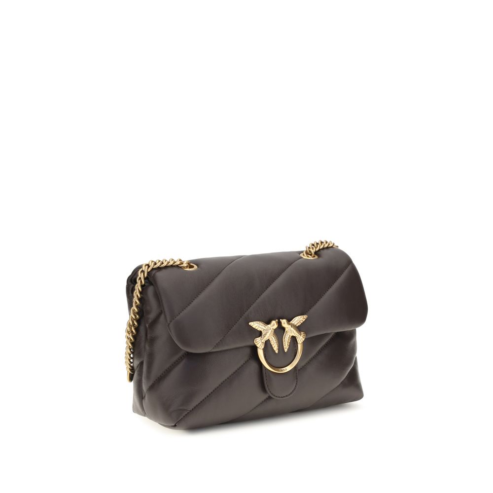 PINKO Brown Calf Leather Bos Taurus Shoulder Bag - immagine 2