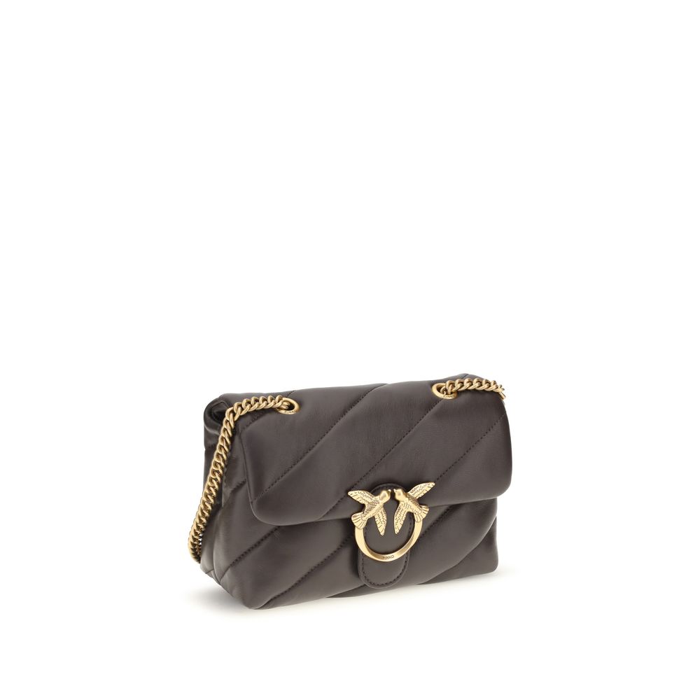 PINKO Brown Calf Leather Bos Taurus Shoulder Bag - immagine 2