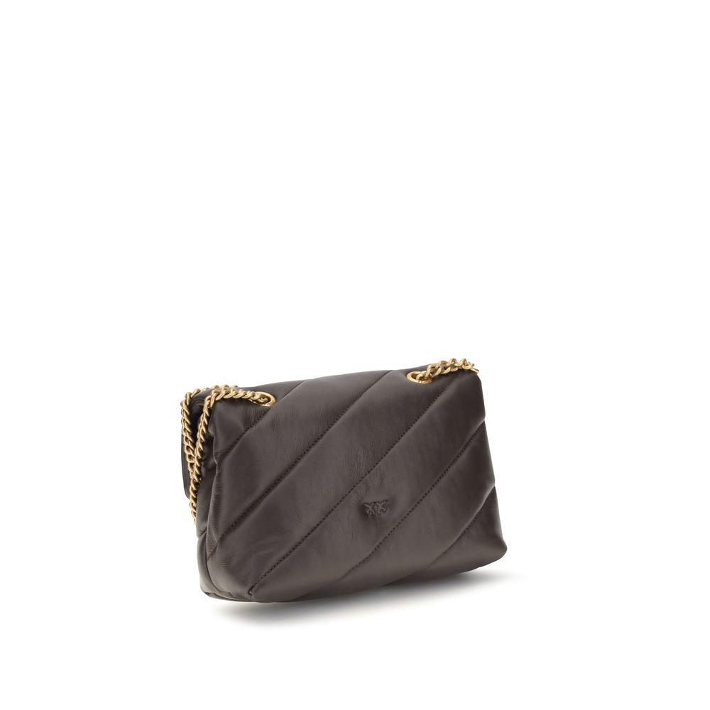 PINKO Brown Calf Leather Bos Taurus Shoulder Bag - immagine 3