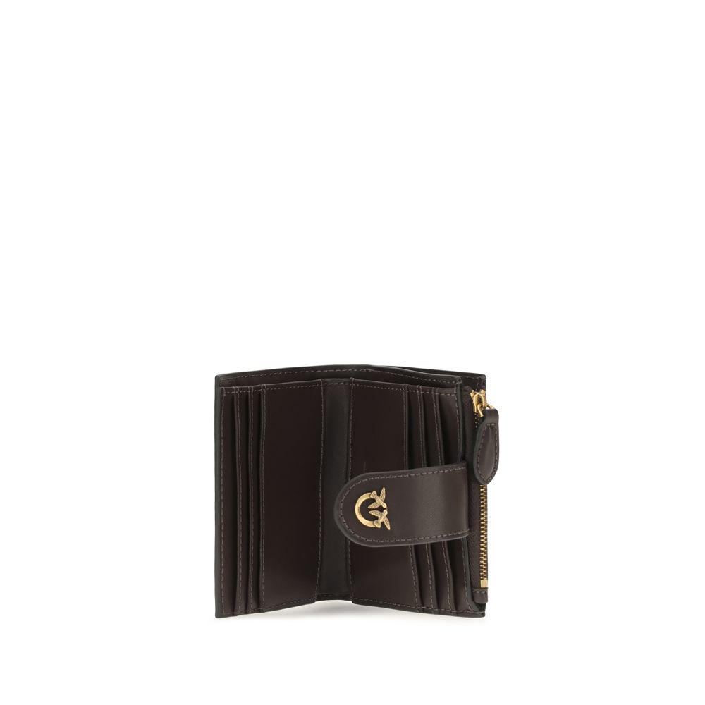 PINKO Brown Calf Leather Bos Taurus Wallet - immagine 3