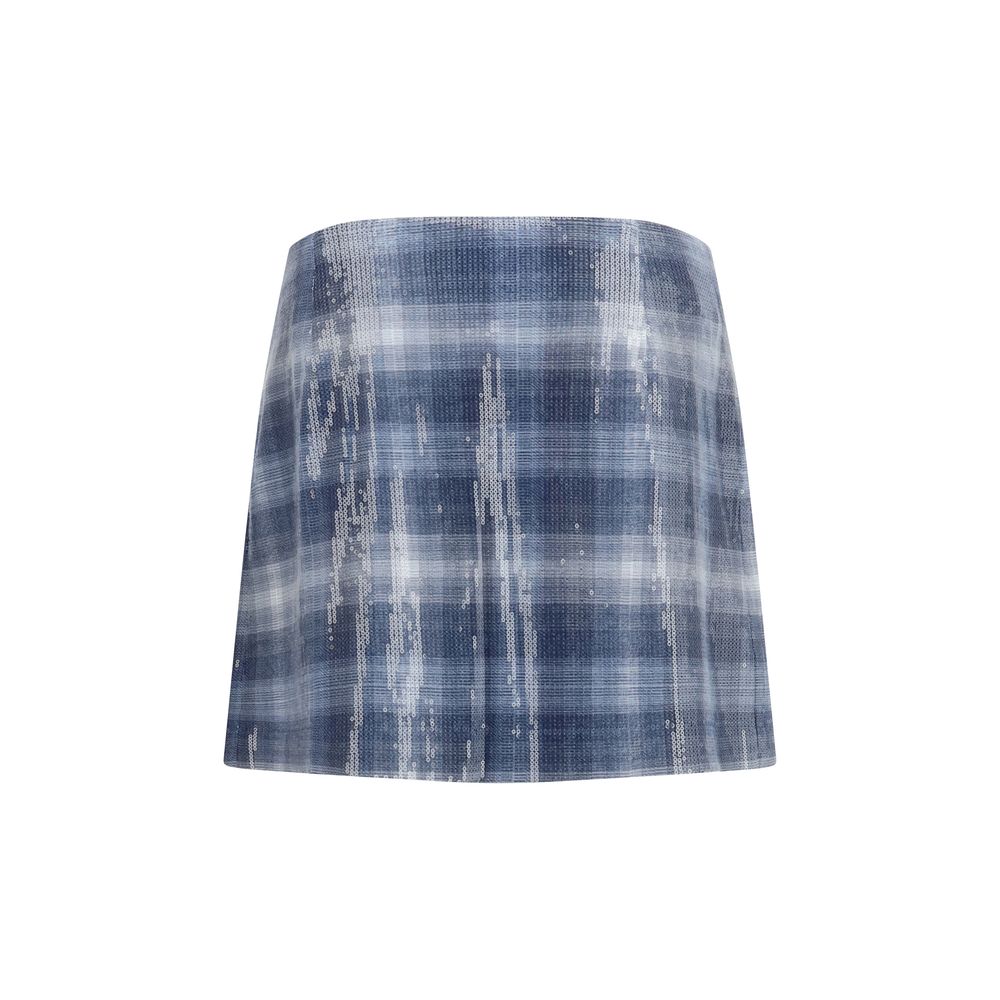 PINKO Blue Polyester Mini Skirt - immagine 2