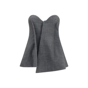 Magda Butrym Gray Wool Oves Aries Corset