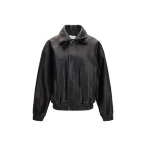 Magda Butrym Black Lambskin Leather Jacket
