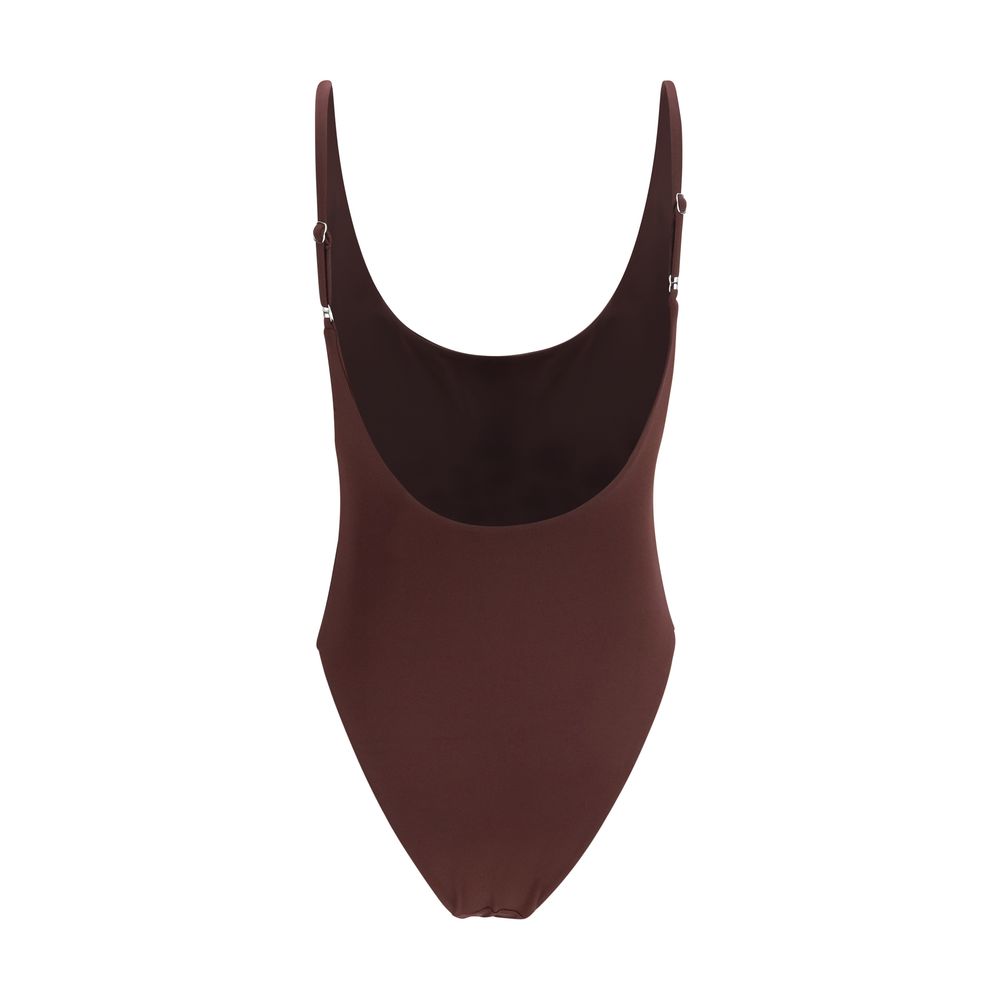 Magda Butrym Bordeaux Polyamide One-Piece Swimsuit - immagine 2