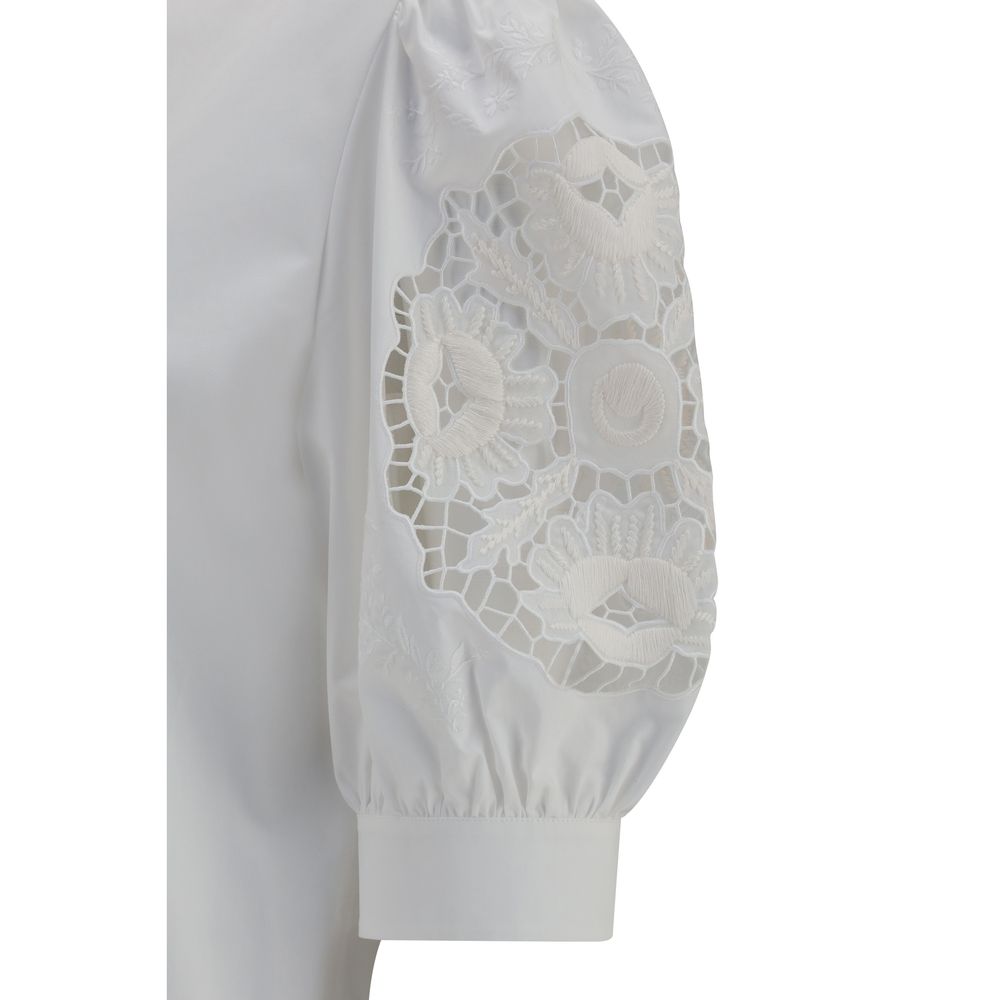 Valentino Garavani White Cotton Blouse - immagine 3