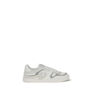Dolce & Gabbana White Calf Leather Bos Taurus Low Top Sneakers