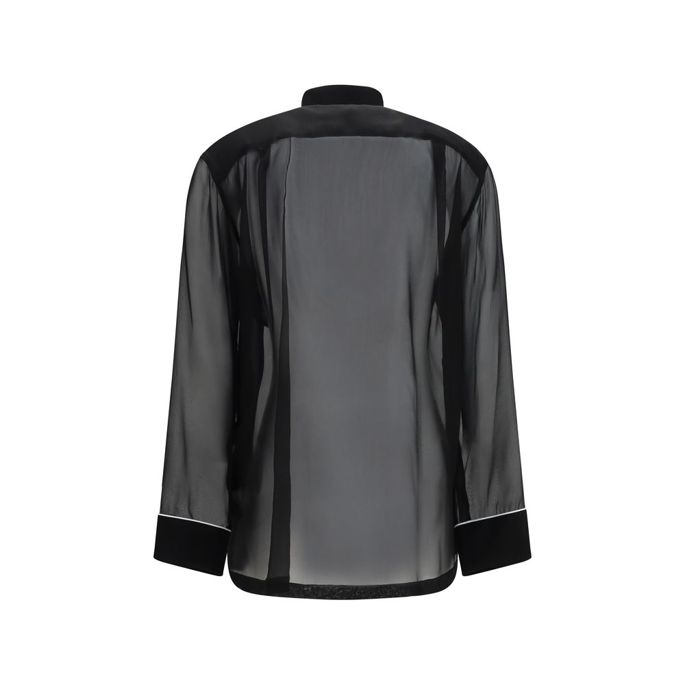 Dolce & Gabbana Black Silk Shirt - immagine 2
