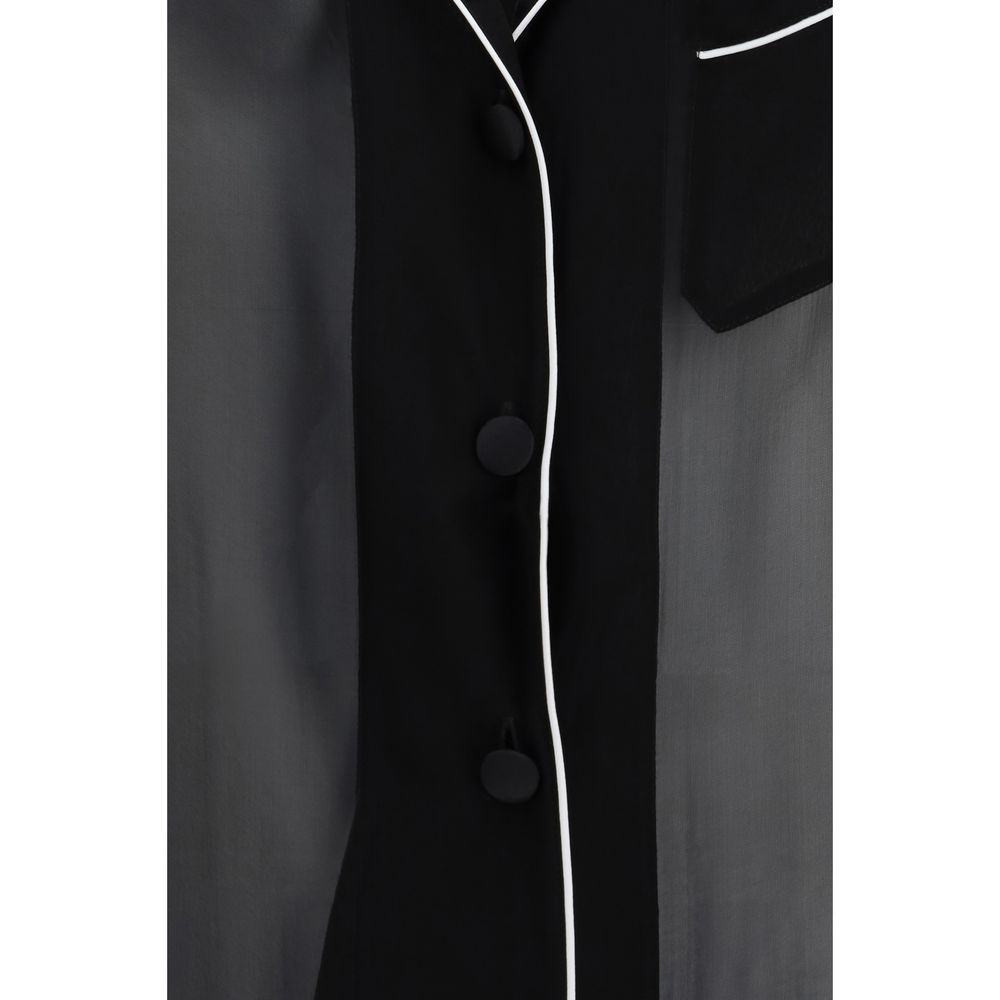 Dolce & Gabbana Black Silk Shirt - immagine 3
