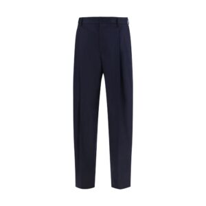 Dolce & Gabbana Blue Wool Oves Aries Dress Pants