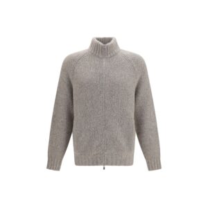 Brunello Cucinelli Gray Cashmere Cardigan
