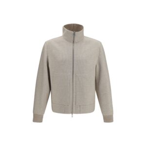Brunello Cucinelli Beige Cashmere Full-Length Jacket