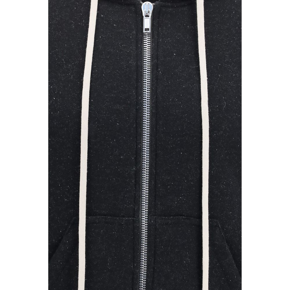 Rick Owens Black Cotton Sweatshirt - immagine 3