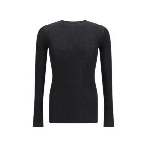 Rick Owens Black Wool Oves Aries Sweatshirt