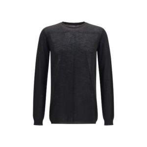 Rick Owens Black Wool Oves Aries Sweatshirt