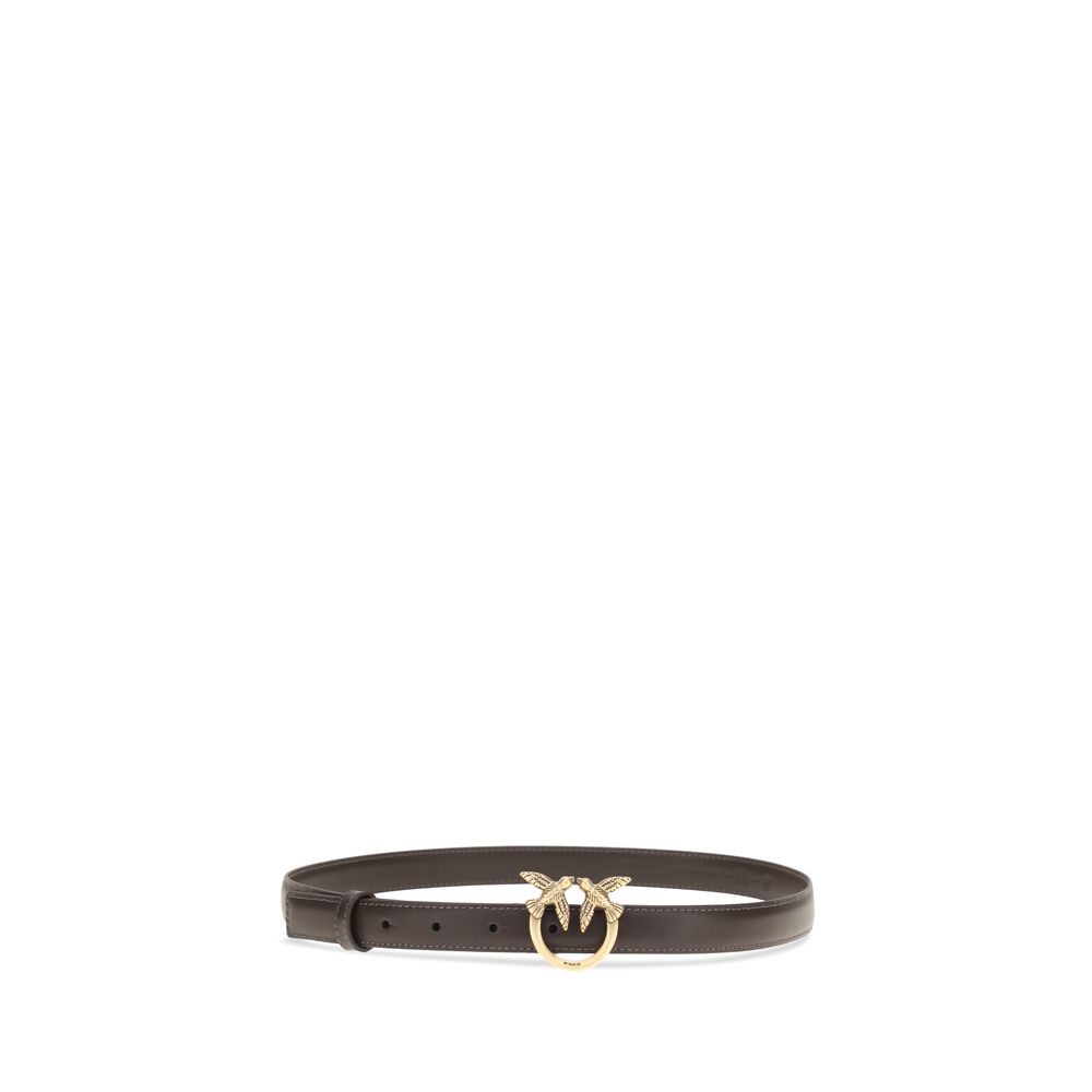 PINKO Brown Calf Leather Bos Taurus Regular Belt - immagine 2